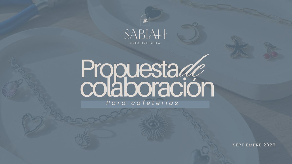 Portada de la propuesta de colaboración de Sabiah para cafeterías